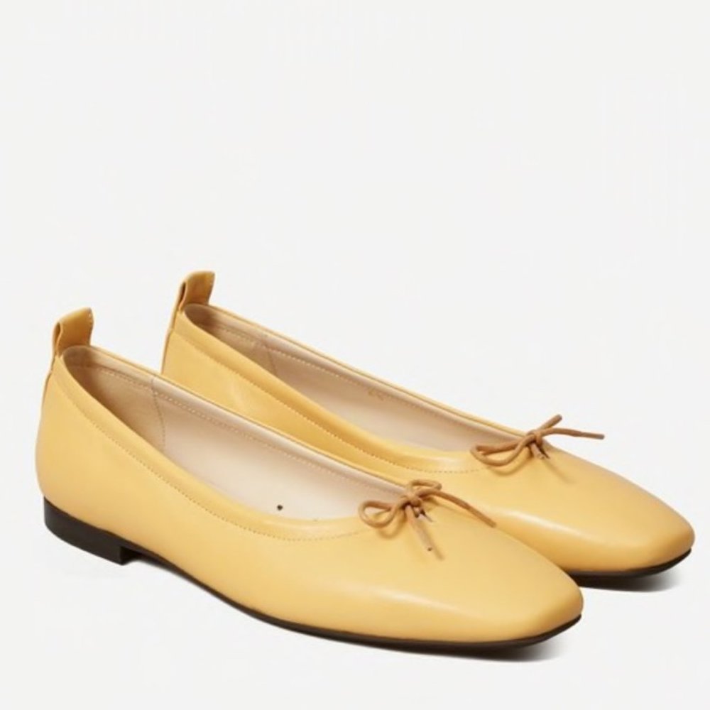 Everlane Day Ballet Flats Wheat Yellow Shoes